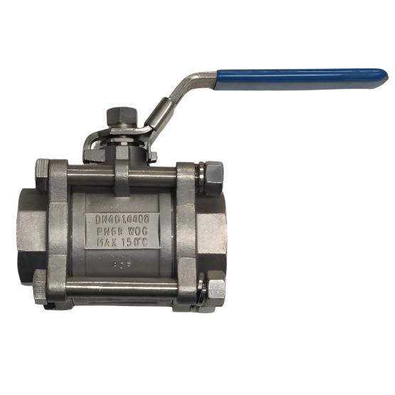 ETG M3/BW Butt Weld 3-Piece Stainless Steel Full Bore Ball Valve (Side)