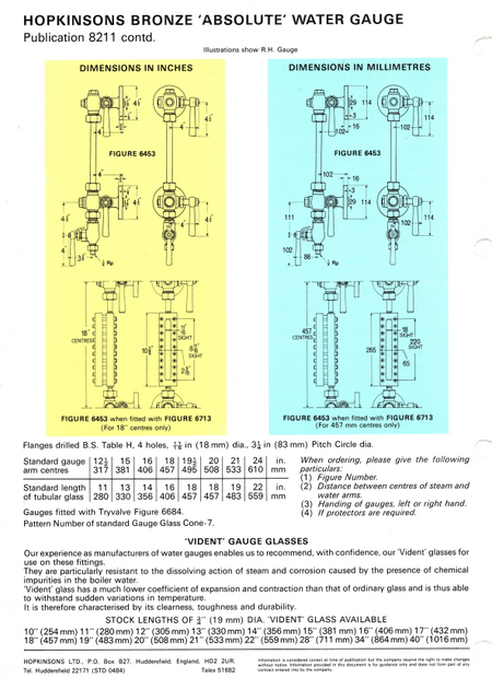 Hopkinson Publication 8211 Contd