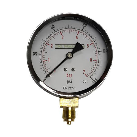 Bottom Entry Pressure Gauge 0-7 Bar