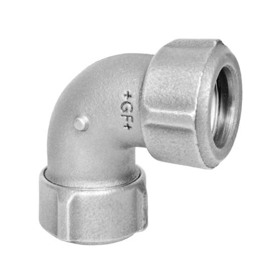 PRIMOFIT Galvanised Steel 90 Degree Elbow FPM Seals