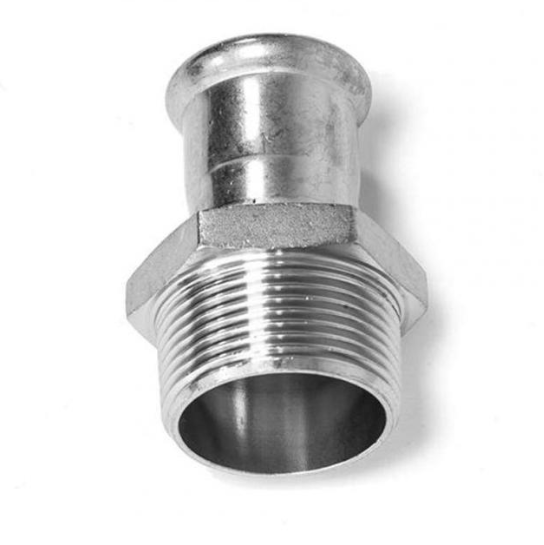 Stainless Steel Press Male Iron Adaptor