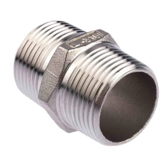 Stainless Steel Hexagon Nipple Side