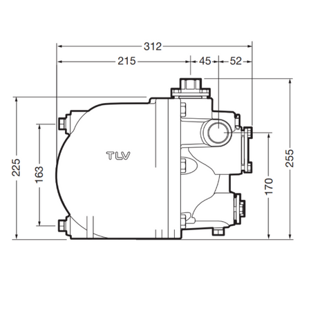 TLV GP5C Dimensions 
